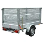 Stema Anhänger Basic 1000 mit Abstellstützen u. Gitteraufsatz – Bild 2